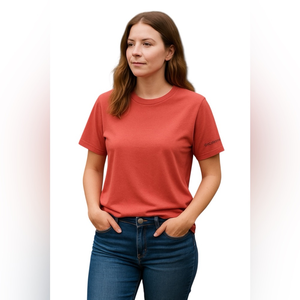 Columbia Sportswear Women’s Small Coral Red Short Sleeve Crewneck Tee Shirt